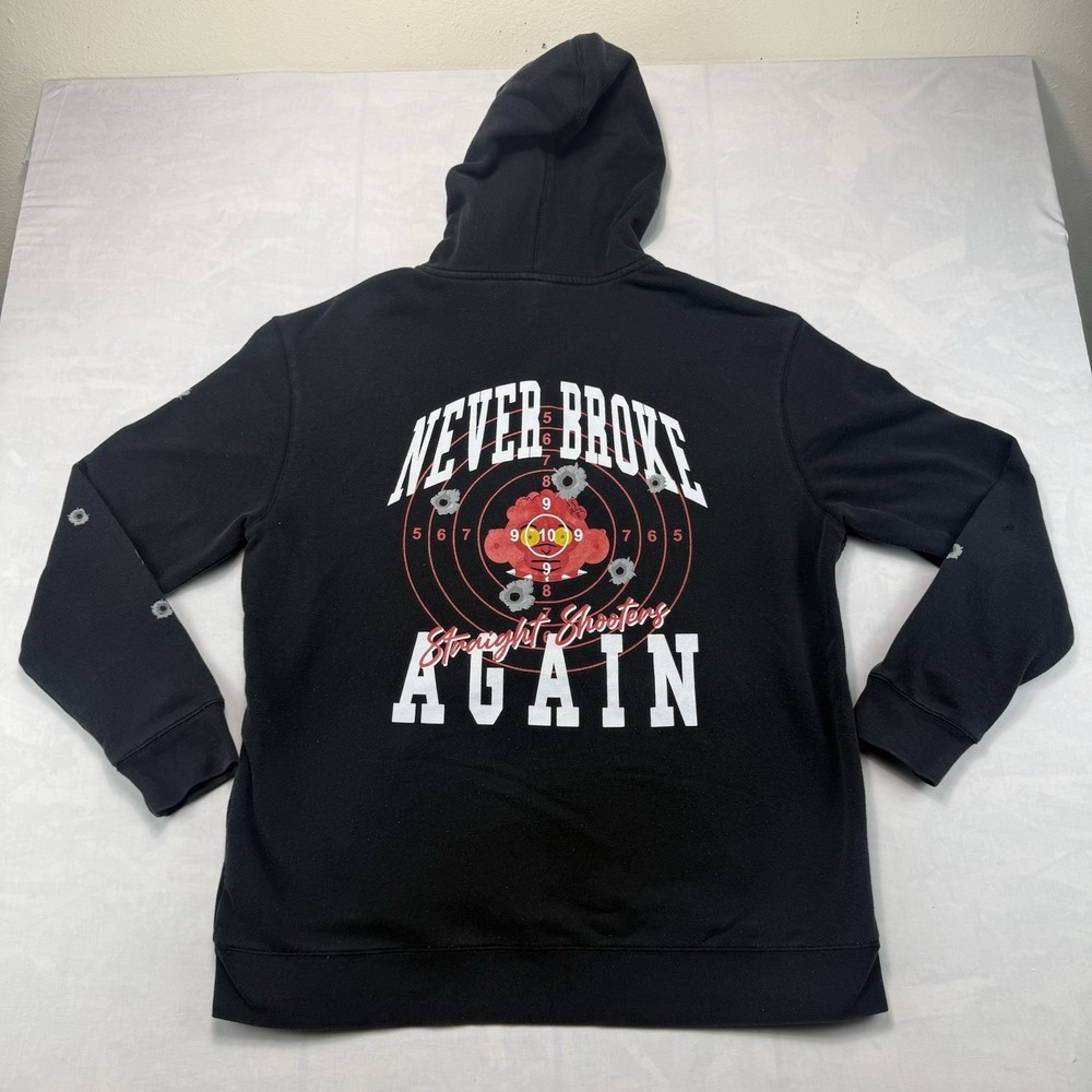 Never Broke Again NBA YoungBoy Hoodie XL Black Graphic Target Streetwear